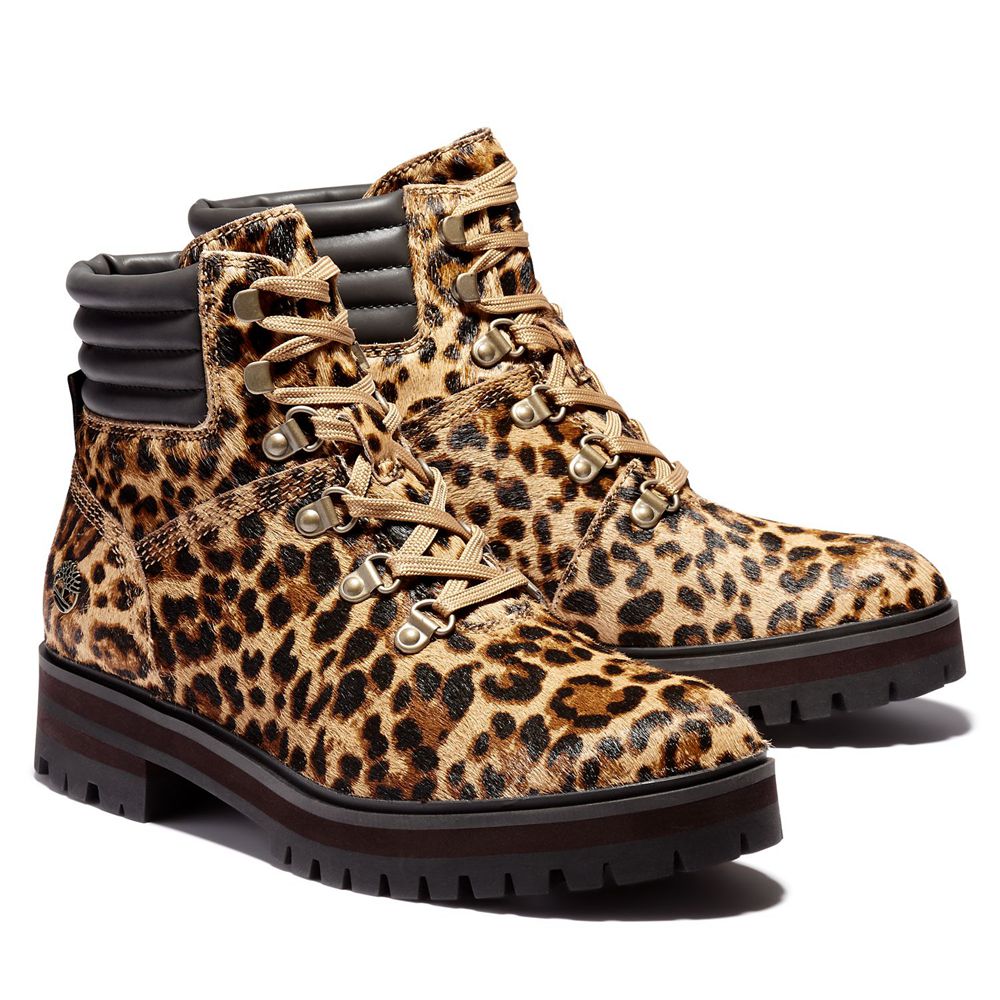 Botas de Amarrar Feminino - Timberland London Square - LGIWM6185 - Marrom/Pretas
